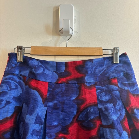 SISSY ME Sz M Skirt Pleated Mulberry Silk Linen Blend Lined Zipper Closure NEW - Picture 3 of 10